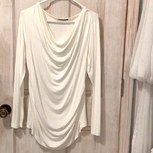 Adrianna Papell Cream, long sleeve shirt